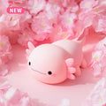 Axolotl Night Light - Silicone Touch Control Nursery Lamp, USB Rechargeable