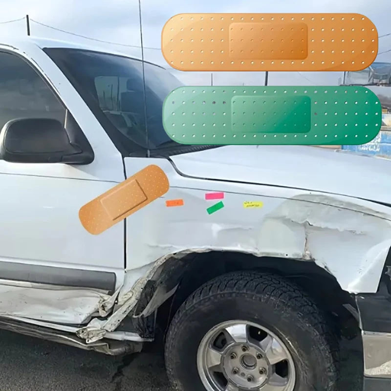 Funny Bandage Car Stickers - Reflective Band-Aid Bumper Decals for Dents & Scratches