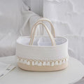 Foldable Cotton Rope Diaper Caddy Organizer Basket – image 1