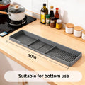 Stove Back Shelf, 30 in Heat-Resistant Silicone Spice Rack – image 11
