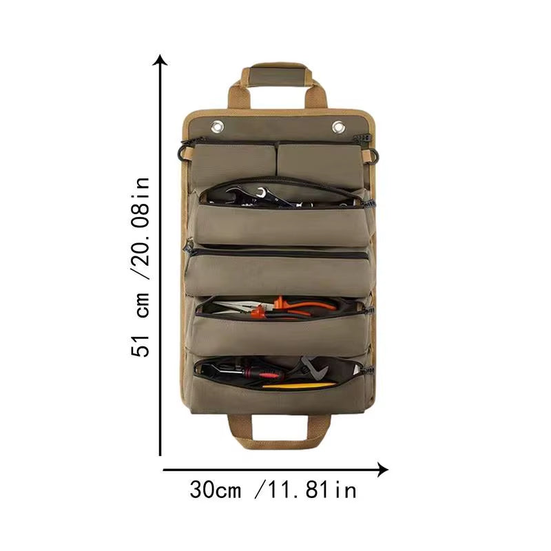 Roll-Up Tool Bag – Multi-Pocket Oxford Cloth Tool Organizer – image 4