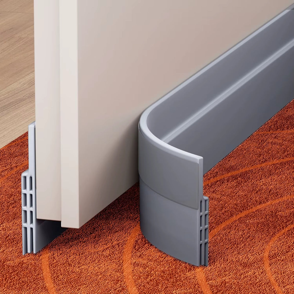 Door Draft Stopper – 39 in Under Door Seal Weather Stripping – image 8