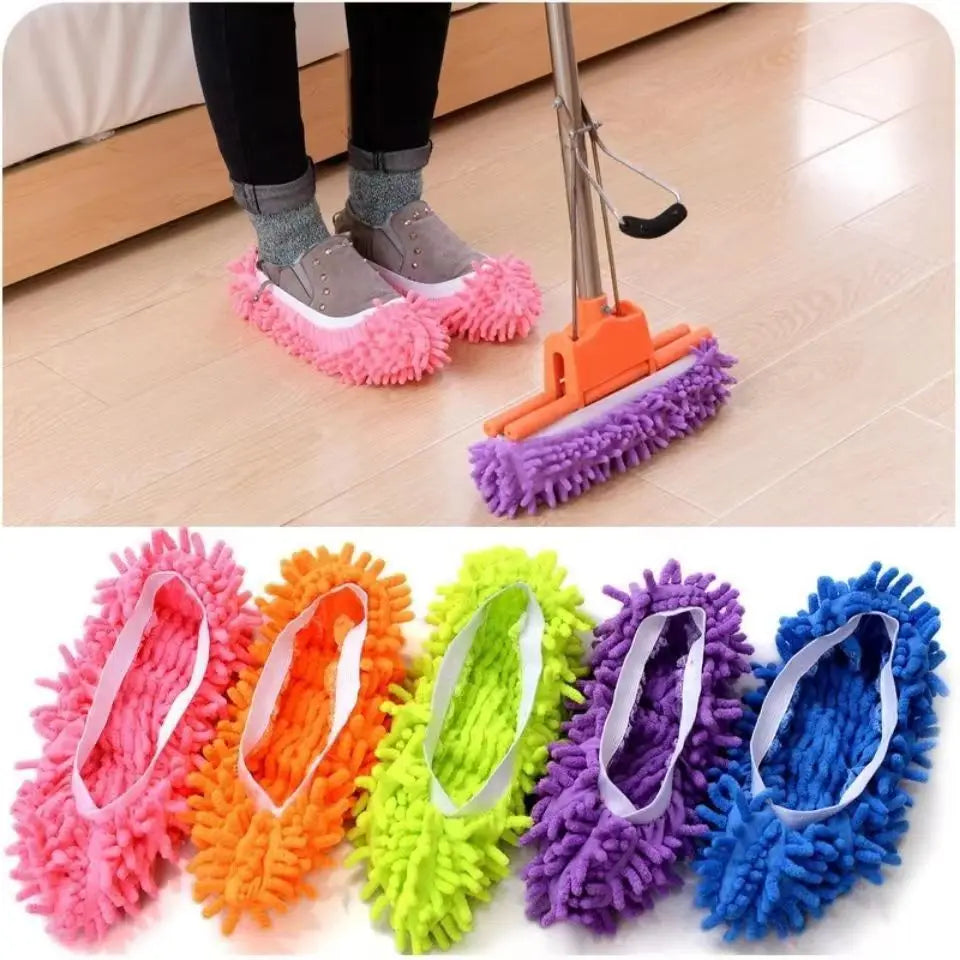 Mop Slippers - Dust Cleaning Floor Mop Shoe Covers