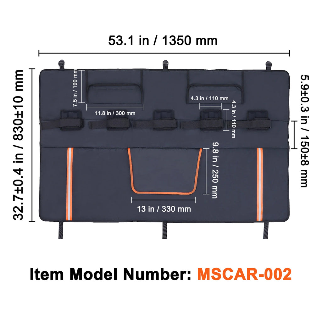 Tailgate Bike Pad 53 in, Carries 5 Bikes, Mid-Size Pickups – image 7