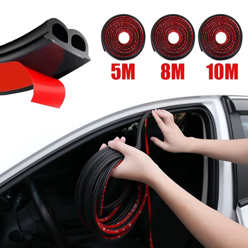 Car Door Seal Strip - B Type Rubber Weatherstrip for Noise Insulation