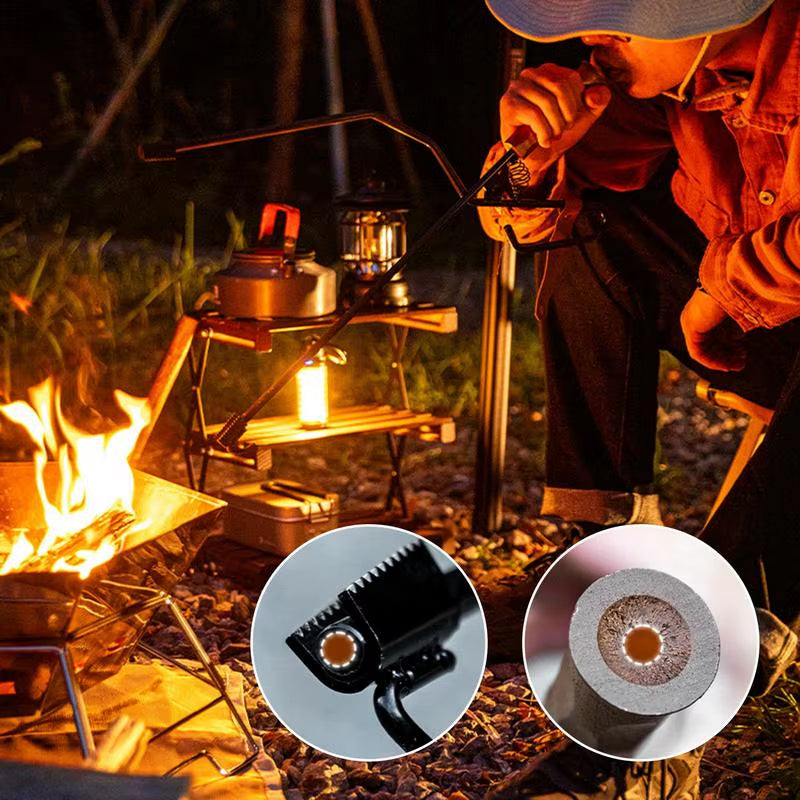 Fire Pit Tongs - Log Grabber with Wood Handle – image 4