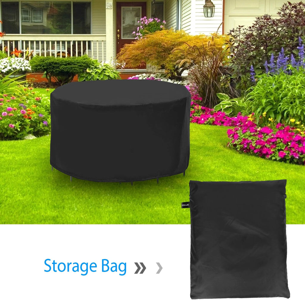 Round Patio Table Cover 73 in - Waterproof Outdoor Furniture Cover – image 7