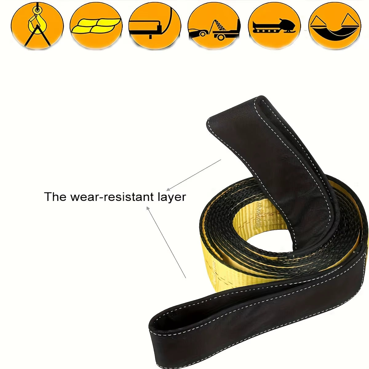Oilfield Flat Eye Lifting Sling Straps, 10 ft, 2-Pack – image 5