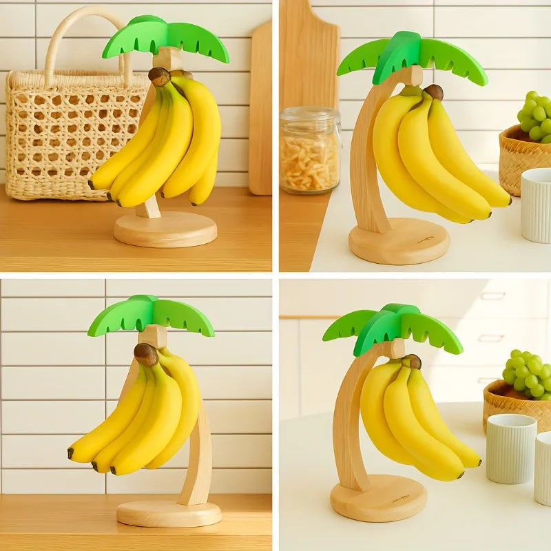 Wooden Banana Holder Fruit Stand – image 2