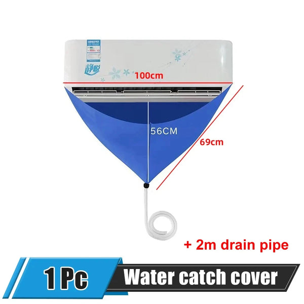 HVAC Mini Split AC Cleaning Bag Kit with Drain Hose, Waterproof Wash Cover