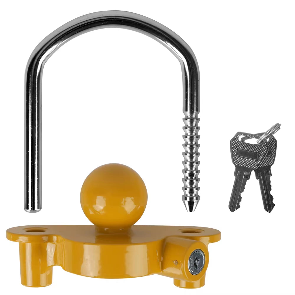 U-Shape Trailer Coupler Lock, Adjustable Anti-Theft Hitch Lock – image 1