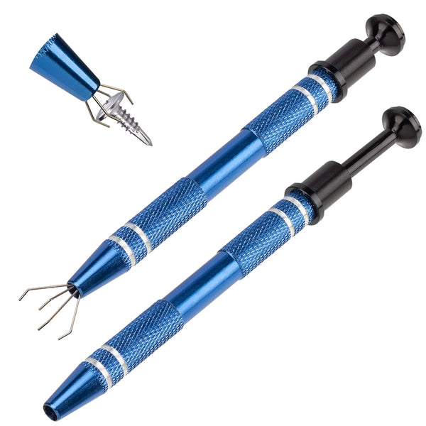 IC Extractor Tweezers - 4-Claw Pickup Tool for Small Parts