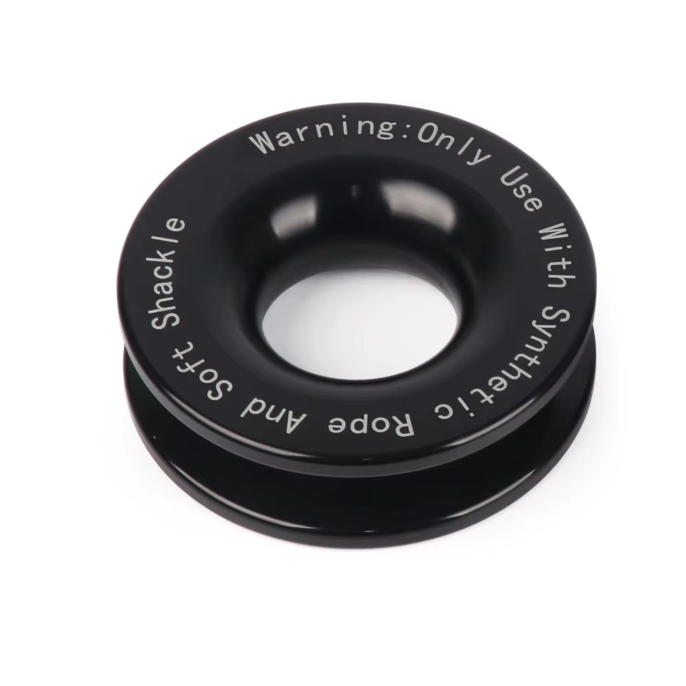 Towing Recovery Ring for Soft Shackles, 41,000 lb Aluminum