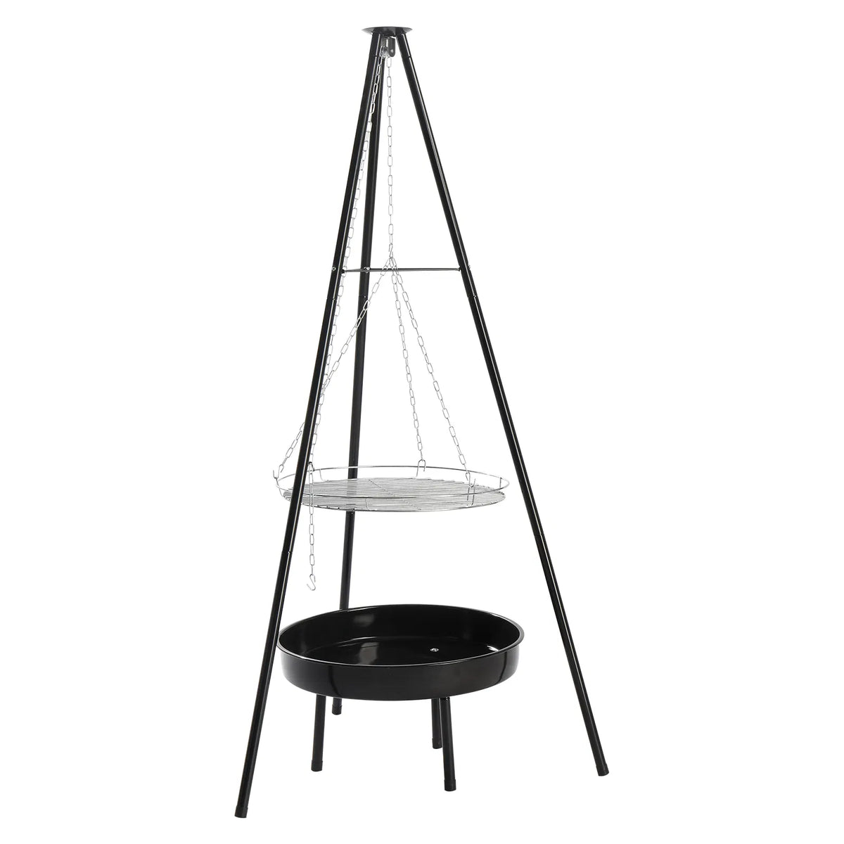 Campfire Tripod Grill with Fire Bowl, Adjustable Cooking Grate – image 3