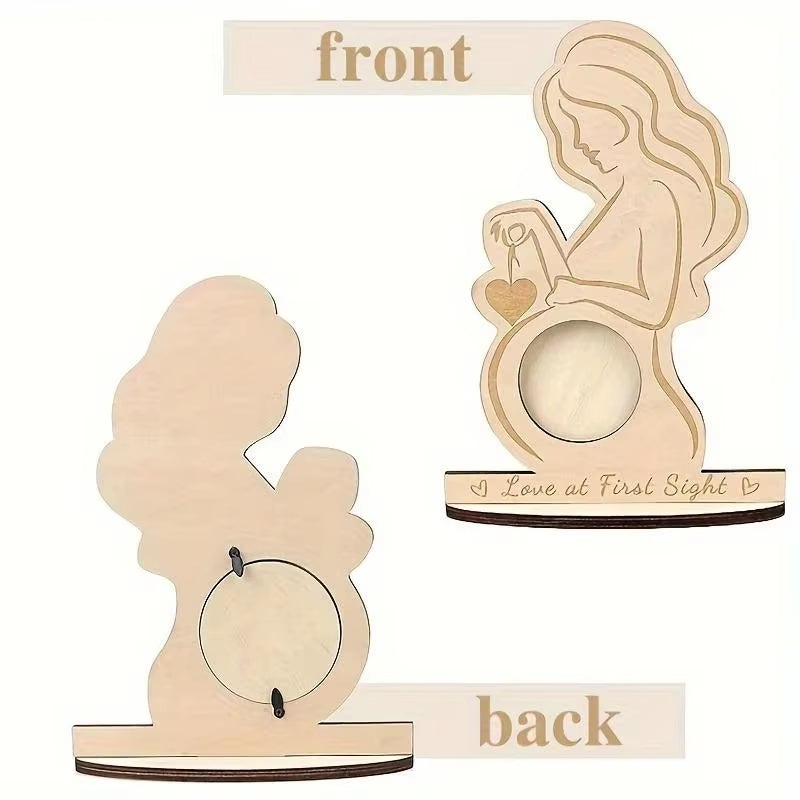 Ultrasound Photo Frame, Wooden Baby Keepsake – image 5