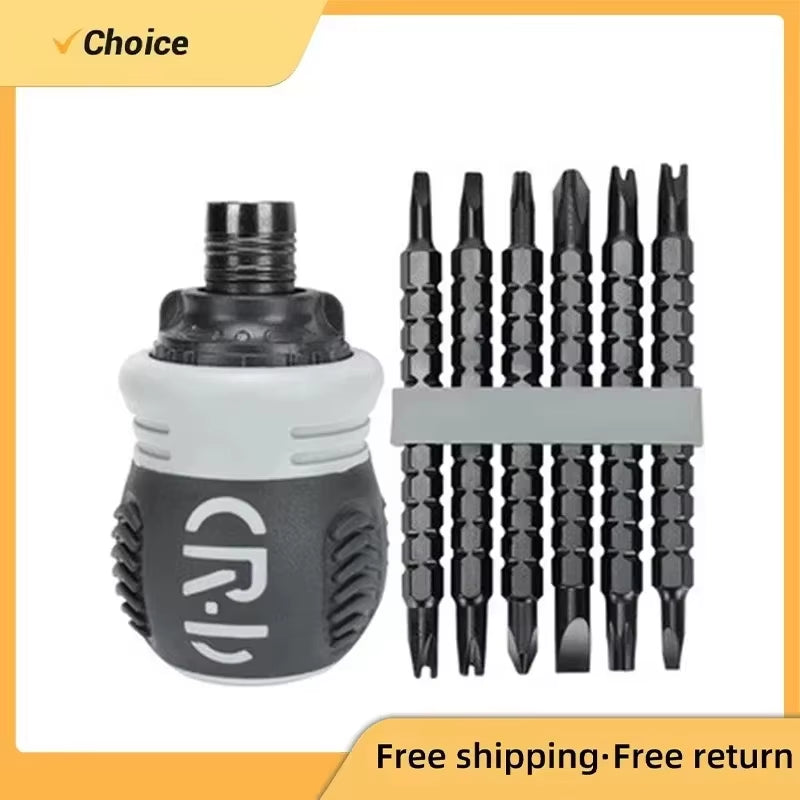 Ratcheting Screwdriver 13-in-1 - Multi-Bit Phillips & Slotted Driver – image 2