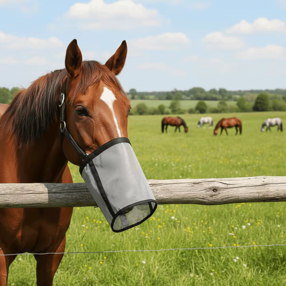 Ranch Horse Feed Bag, Leak-Proof Mesh Nose Bag with Adjustable Strap – image 5