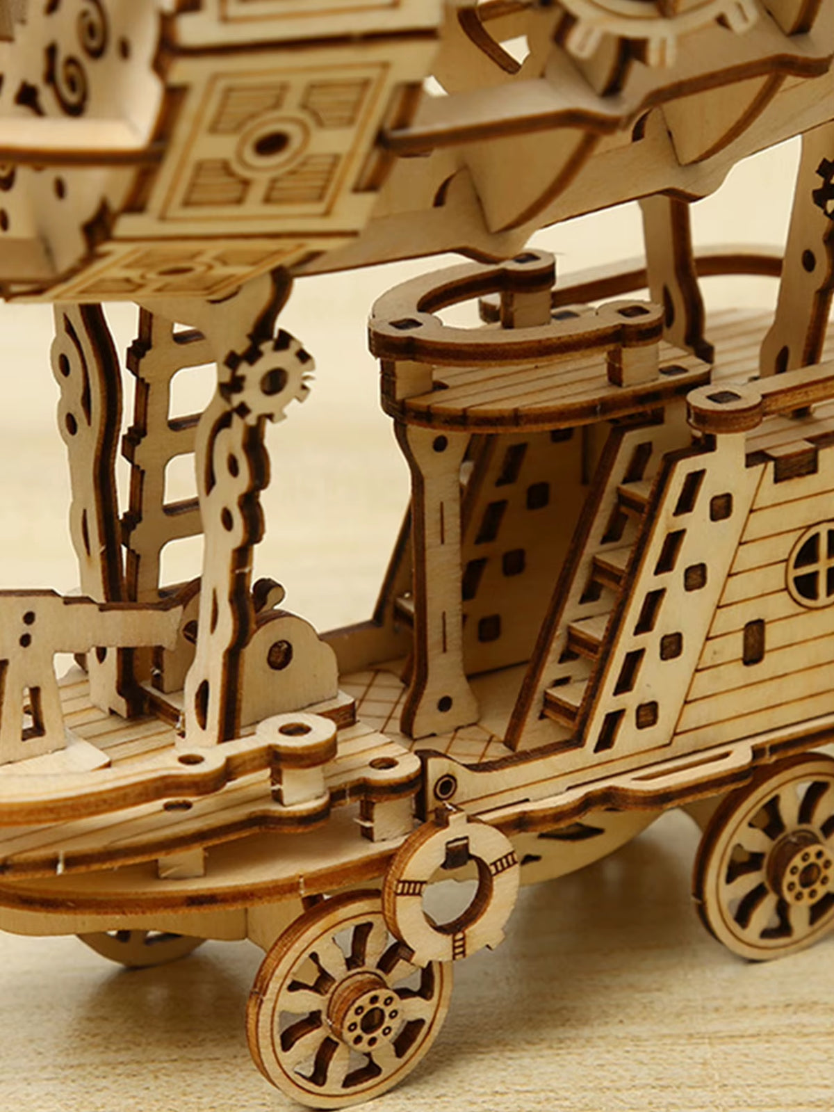 3D Wooden Airship Model Kit for Adults, Mechanical Puzzle – image 5