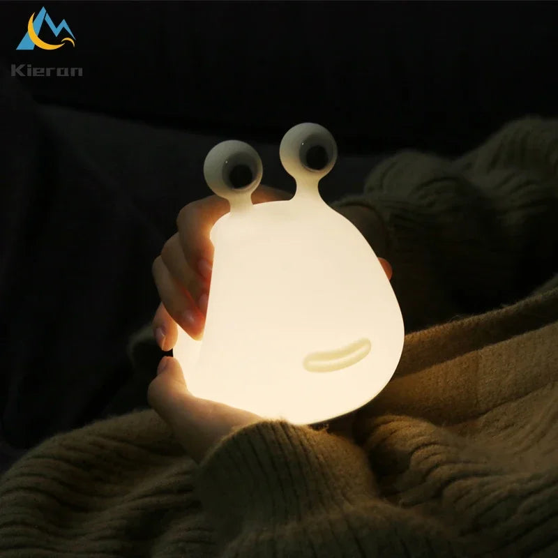 Slug Night Light - Silicone Touch LED Bedside Lamp