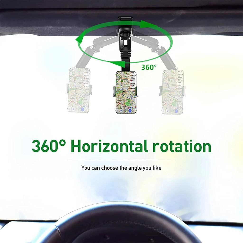Sun Visor Phone Holder – 360° Rotating Clip Mount for Car – image 6