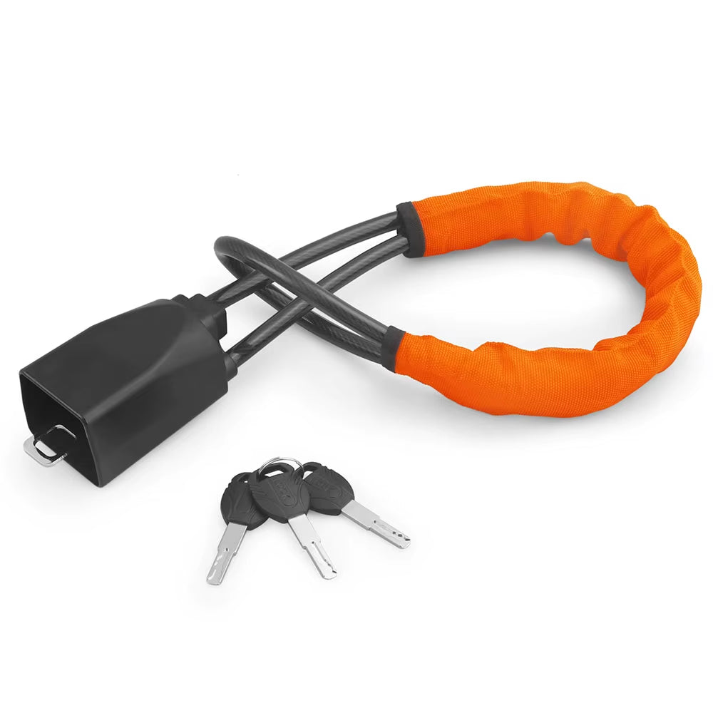Steering Wheel Lock – Seat Belt Anchor Anti-Theft Cable Lock – image 8
