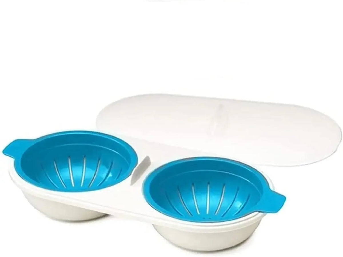 Microwave Egg Poacher – Double-Cup Quick Egg Cooker – image 9