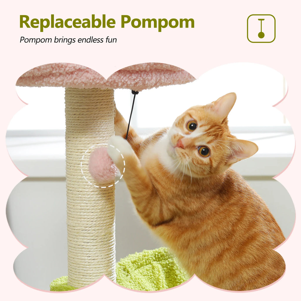 Flower Cat Tree with Large Hammock and Sisal Scratching Posts – image 20