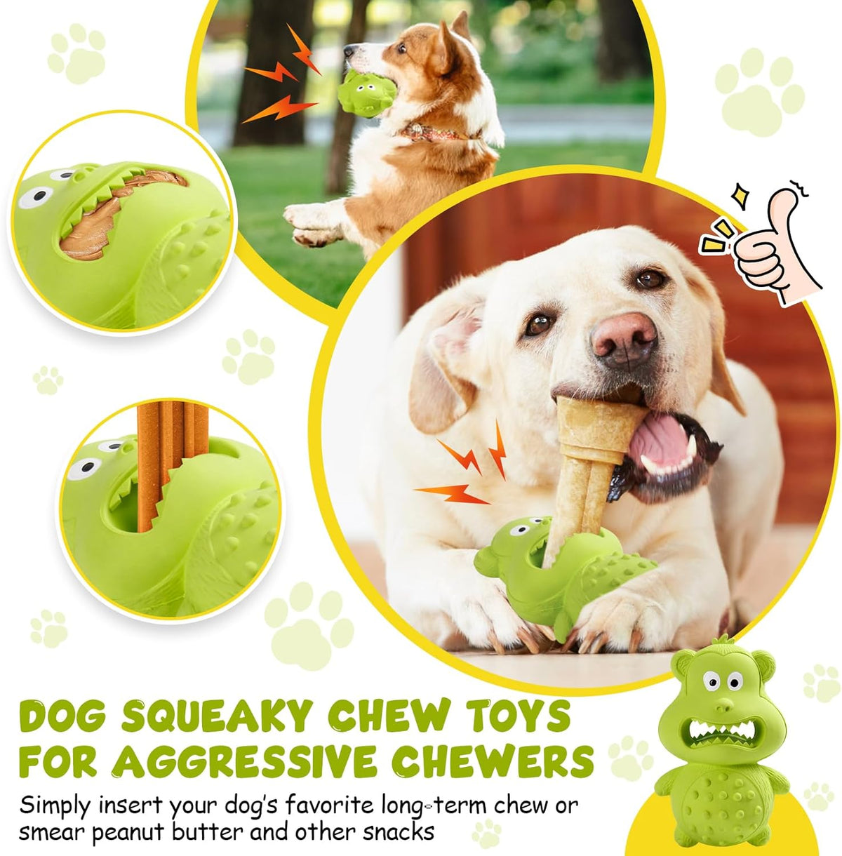 Natural Rubber Squeaky Chew Toy for Dogs – image 6