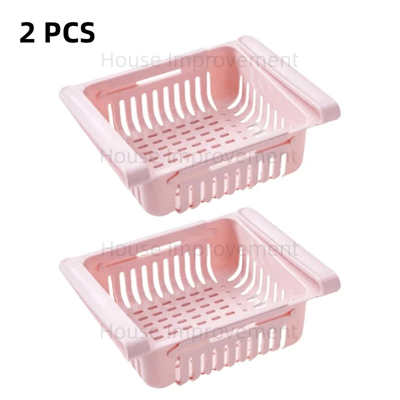 Adjustable Fridge Organizer Shelf – Expandable Storage Rack – image 11