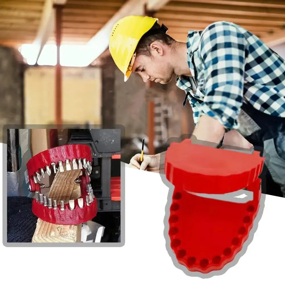 Funny Denture Bit Holder - Teeth Shaped 1/4 Inch Hex Screwdriver Bit Holder Gag Gift