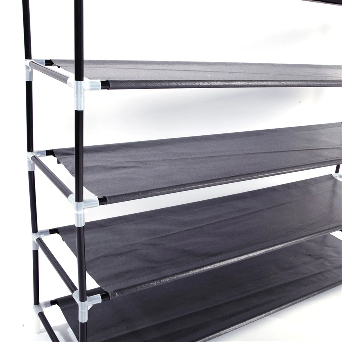 Shoe Rack - 5 Tier Stackable Fabric and Steel Shoe Tower – image 3