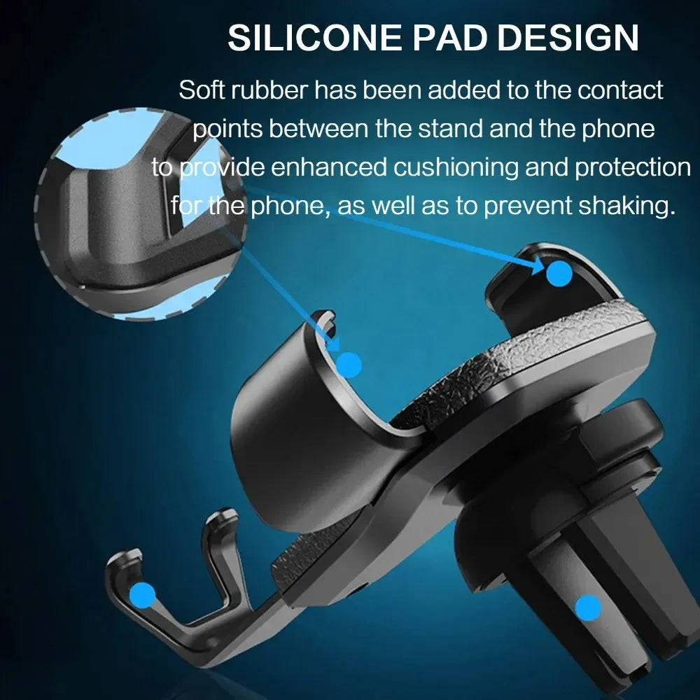 Car Phone Mount Air Vent Gravity Holder, One-Hand 360° Rotation – image 11