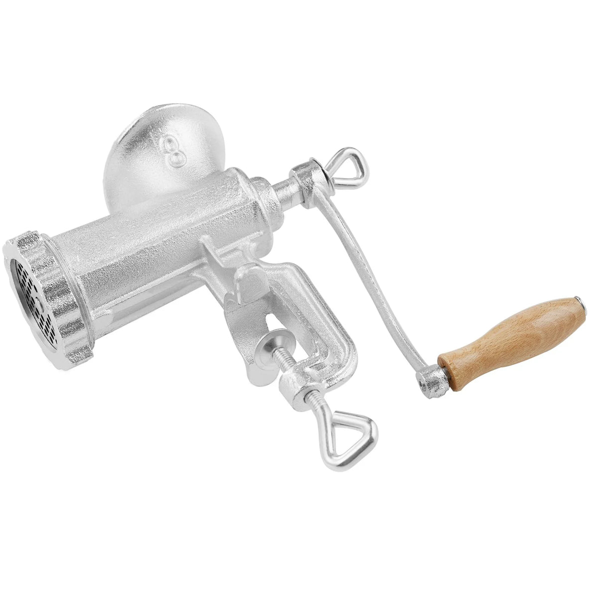 Manual Meat Grinder, Cast Iron Hand Mincer & Sausage Maker with Clamp – image 4