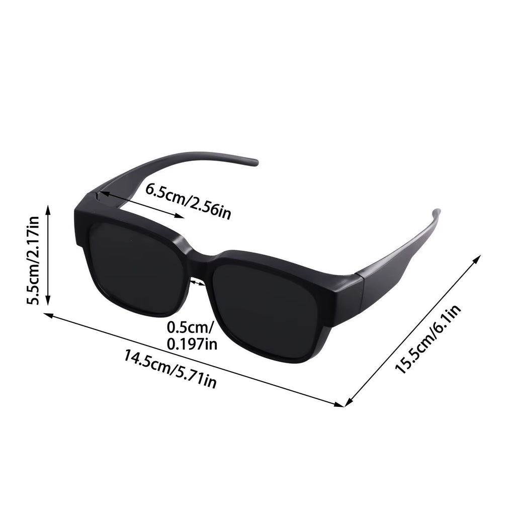 Fit-Over Sunglasses Polarized Oversized Square Frame – image 6