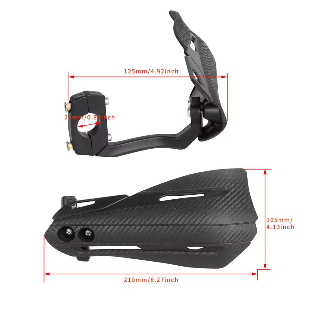 Motorcycle & ATV Hand Guards, Universal 7/8 in (22 Mm) Handlebar Protectors