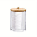 Cotton Pad Holder Round Clear Organizer with Lid
