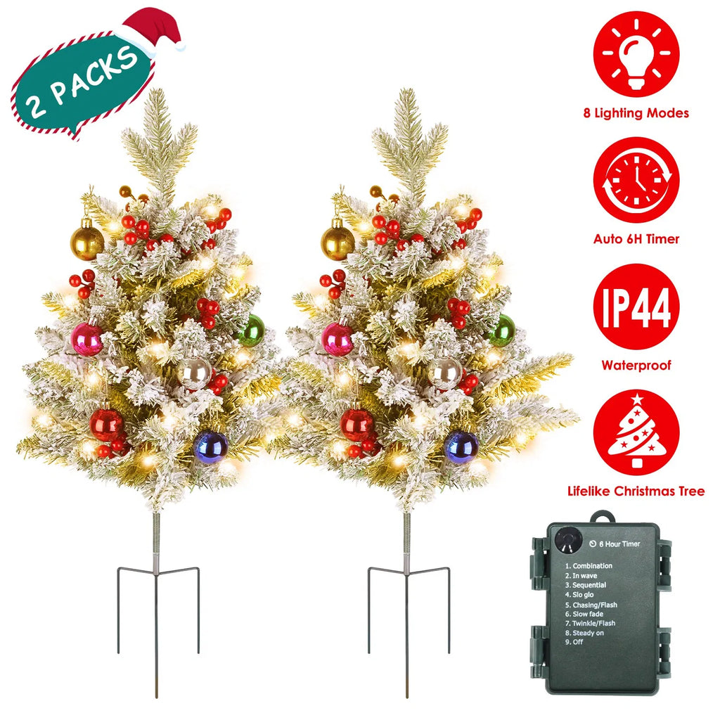Tabletop Christmas Tree with 50 LED Lights and Timer – image 8