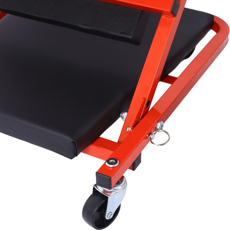 2-in-1 Mechanic Creeper and Seat, 36 in Z-Crawler, 300 lb, Red – image 11