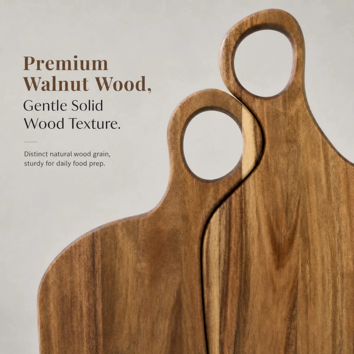 Cutting Board Set, Walnut Wood Charcuterie Boards, 2 Pieces – image 4