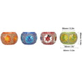 Mosaic Glass Votive Candle Holders, Set of 4