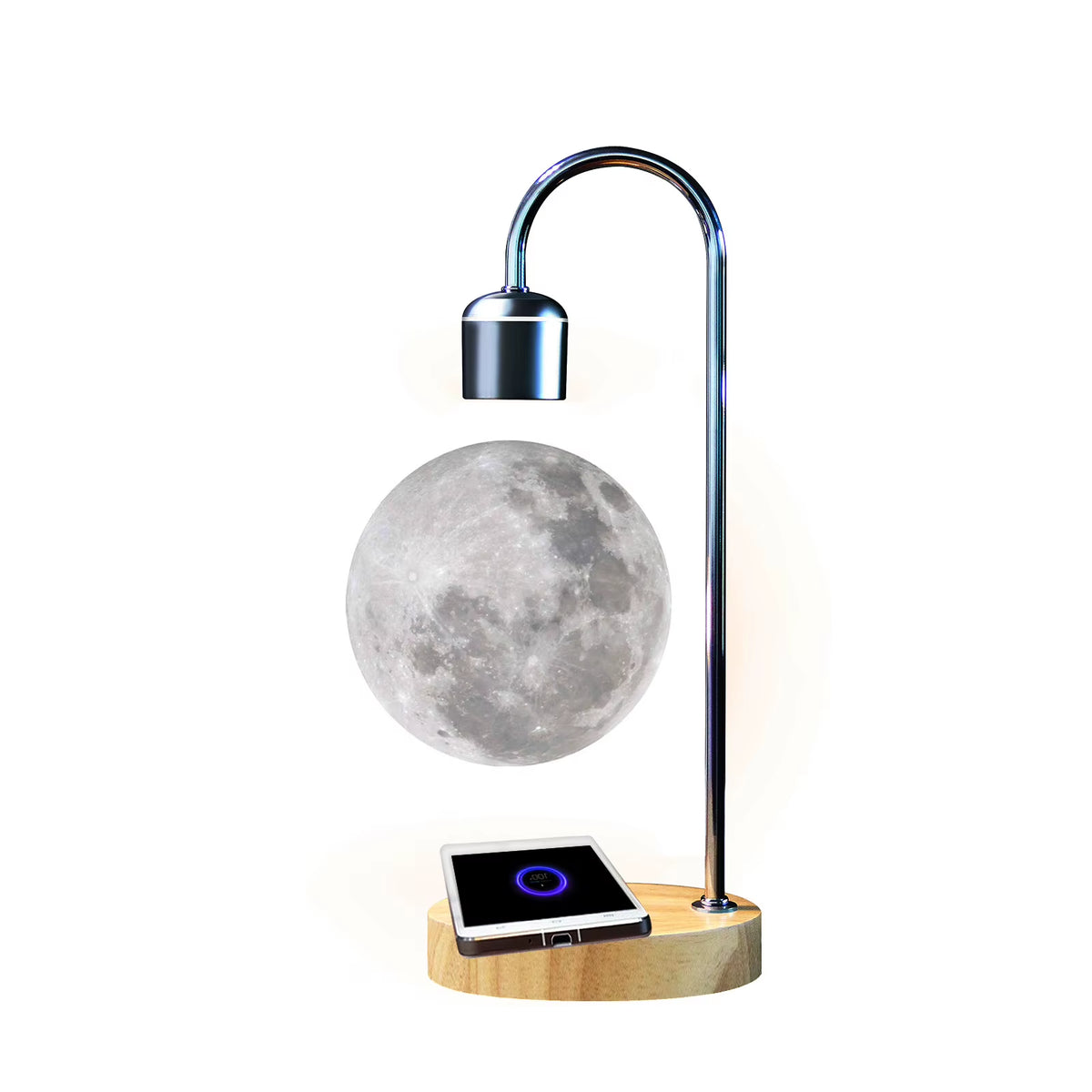 3D Floating Moon Lamp - Magnetic Levitation LED Night Light