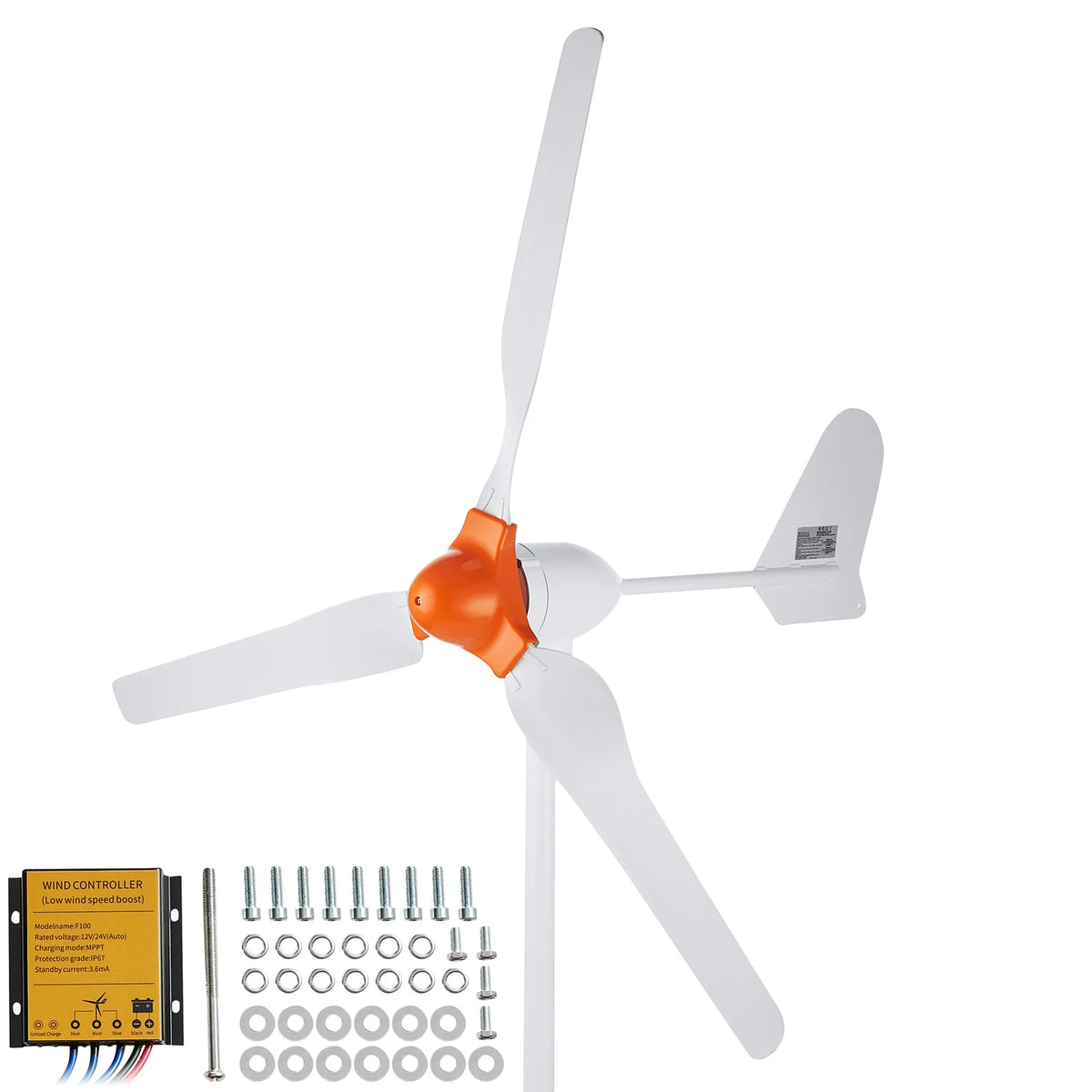 Wind Turbine Generator Kit 800W 12V with MPPT Controller – image 11