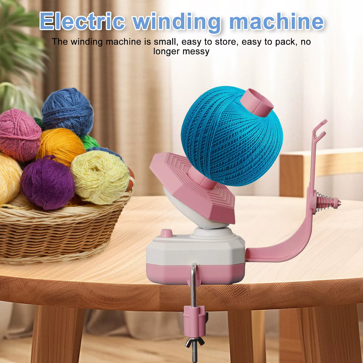Electric Yarn Ball Winder With Stepless Speed Control – image 3