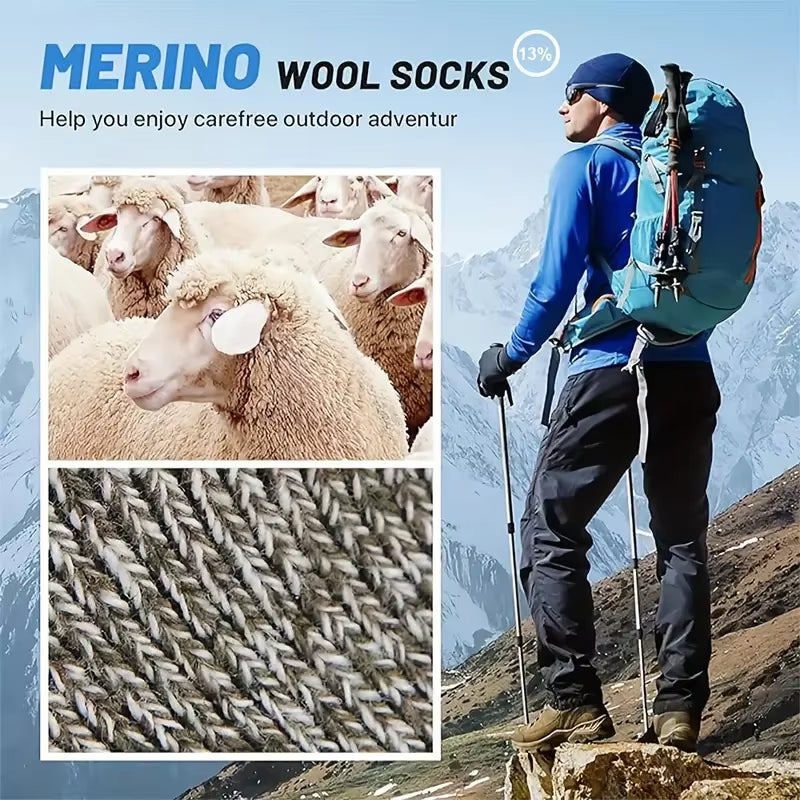 Thick Thermal Work Socks for Men, 5 Pairs, Winter Boot Socks – image 5