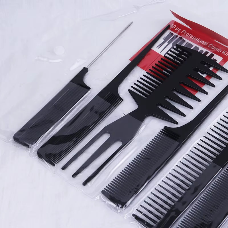 10-Piece Anti-Static Hair Comb Set for Styling & Detangling – image 5