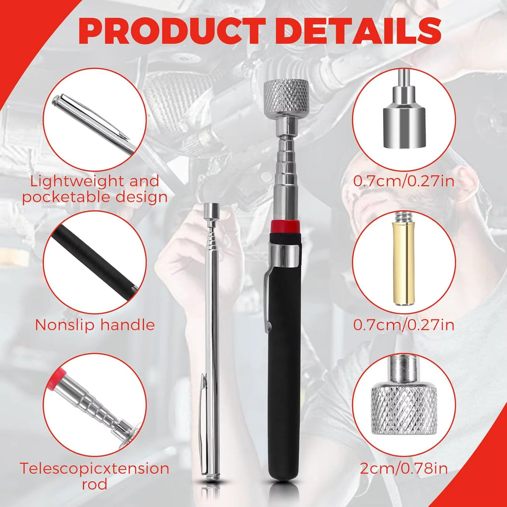 Magnetic Pickup Tool 3 Pack Telescopic and Flexible – image 4
