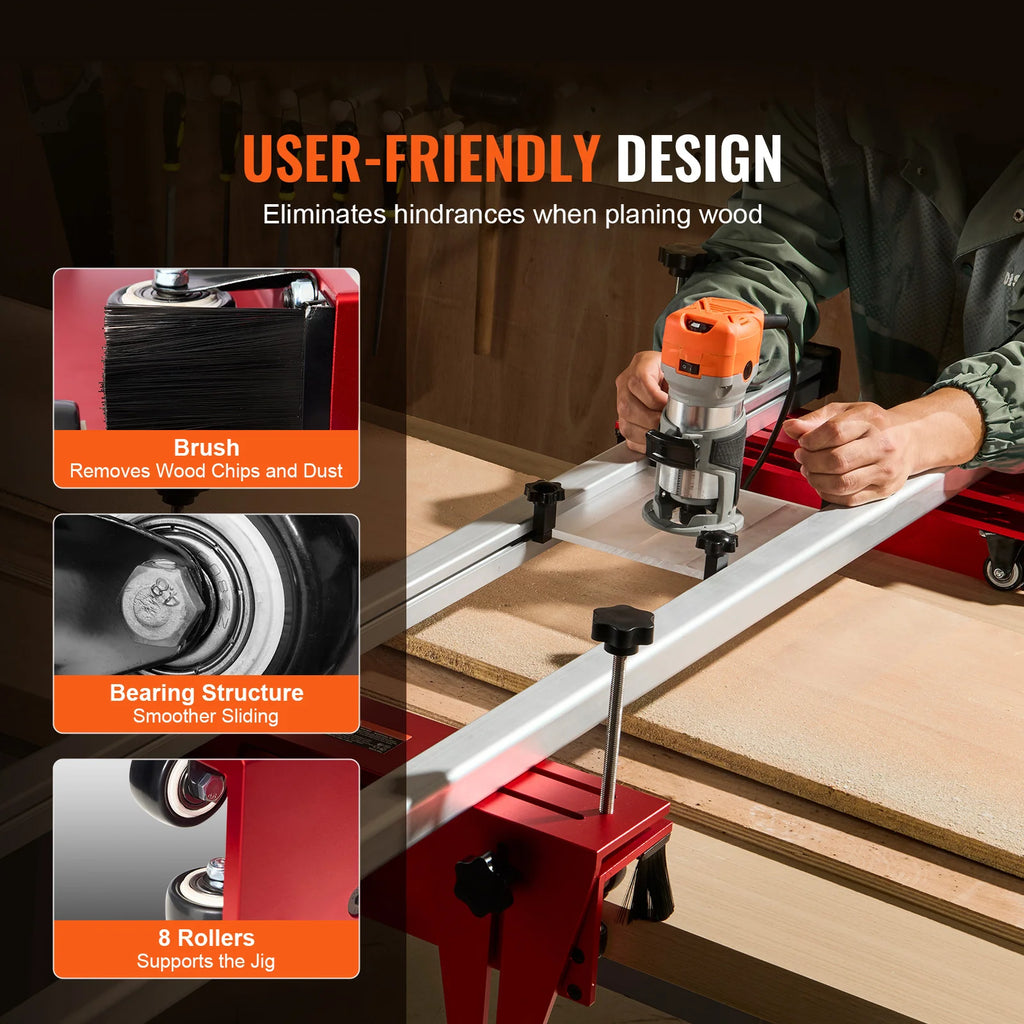 Router Sled Slab Flattening Jig – 60 in Adjustable Aluminum – image 6
