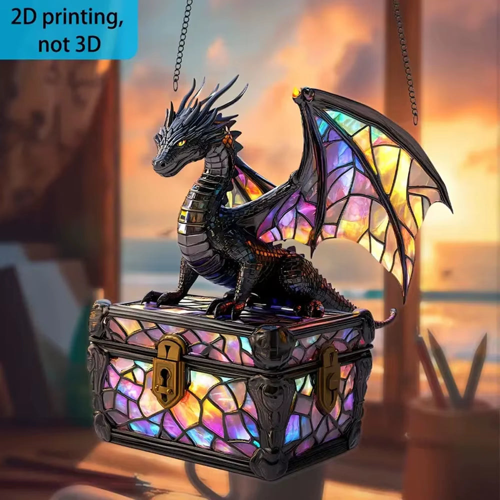 Dragon Suncatcher Decorative Window Sign – image 2