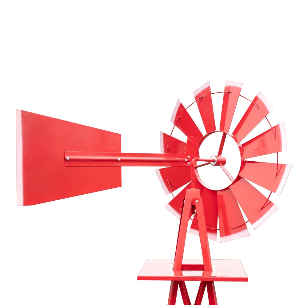 Decorative Garden Windmill 8 Ft, Steel Yard Windmill with Ball Bearing – image 19
