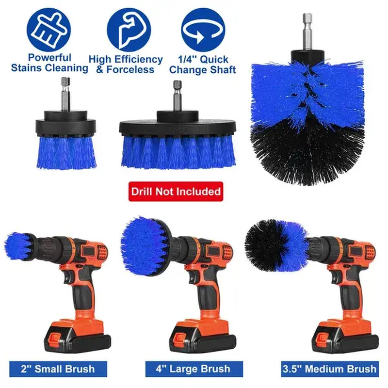 Drill Brush Power Scrubber Set – 3 Pc – image 5